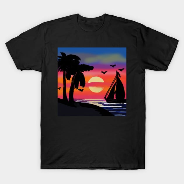 Sunsets T-Shirt by Art by Ergate